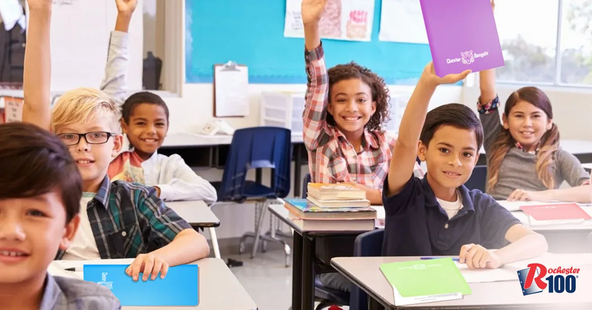 A classroom of young students