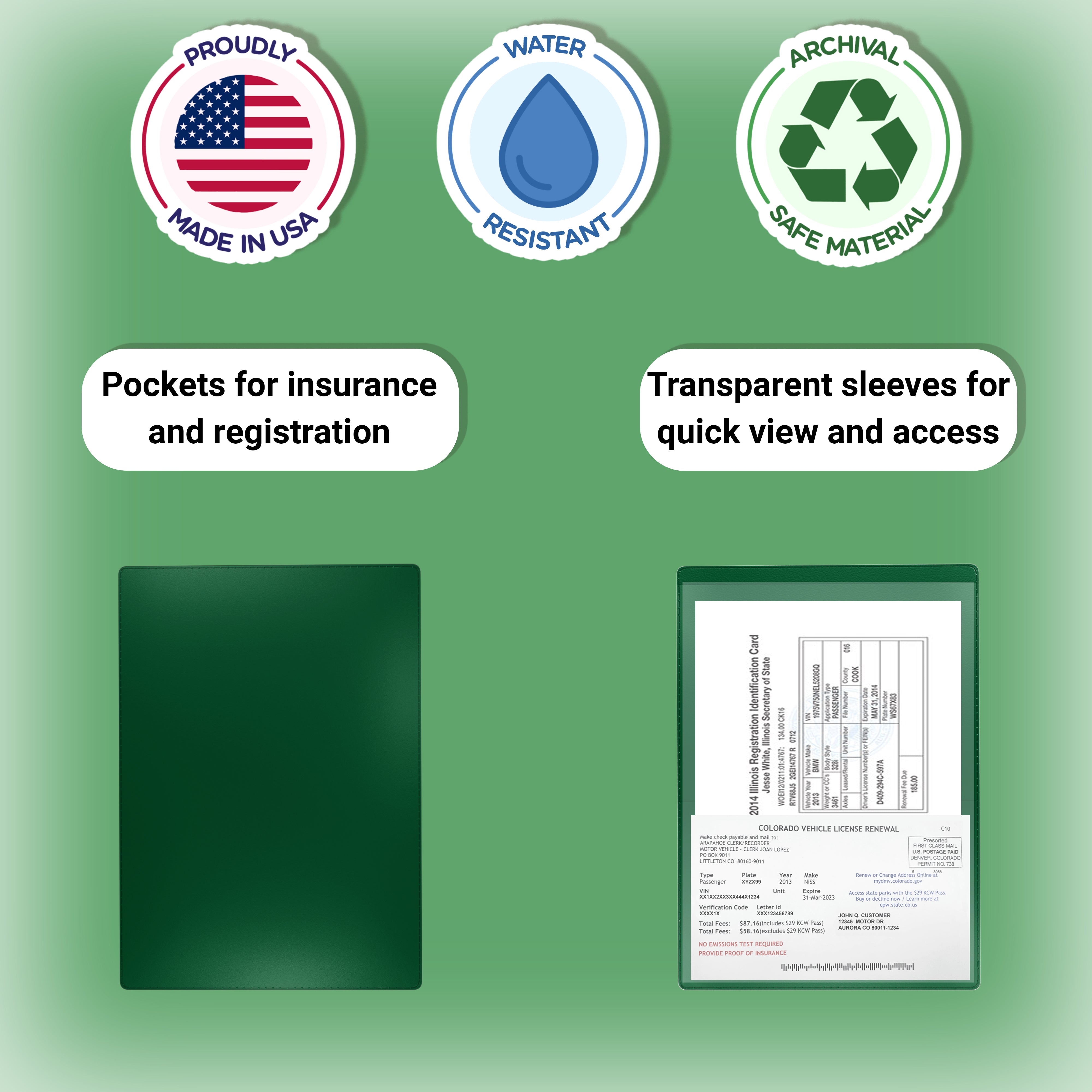 Nicky's® Auto Insurance Form Holders (FS-20)