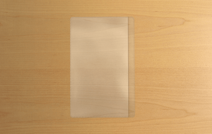 Peel & Stick Vinyl Business Card Holders R100-STB-222 (2 1/8" x 3 1/2" capacity, clear) Free Sample