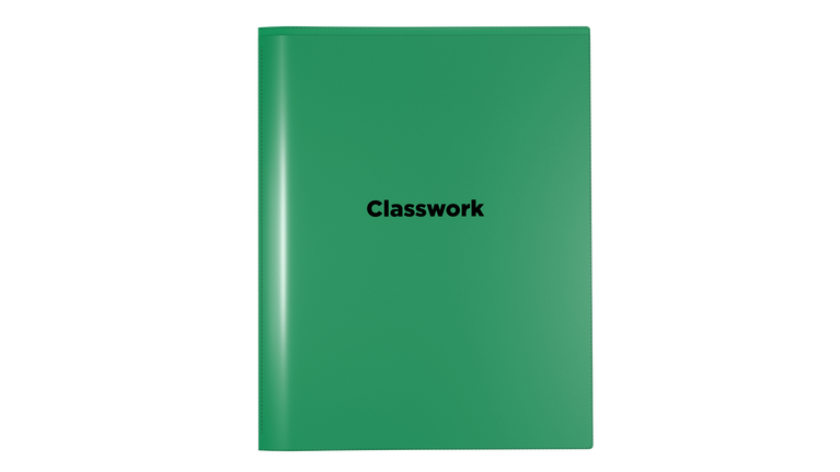 Nicky's® Classwork Folders (16 color options) Free Sample