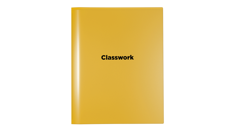 Nicky's® Classwork Folders (16 color options) Free Sample
