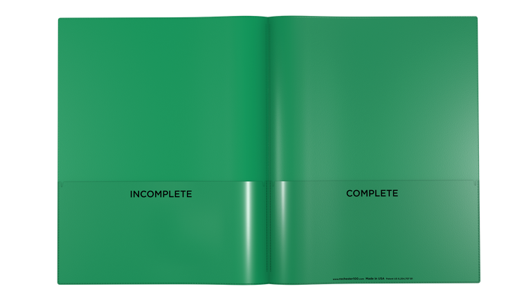 Nicky's® Classwork Folders (16 color options) Free Sample