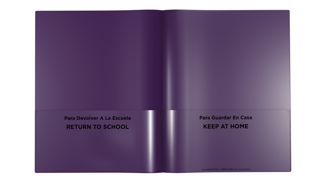 Bilingual School Supplies | Spanish Folders | Rocheste r100