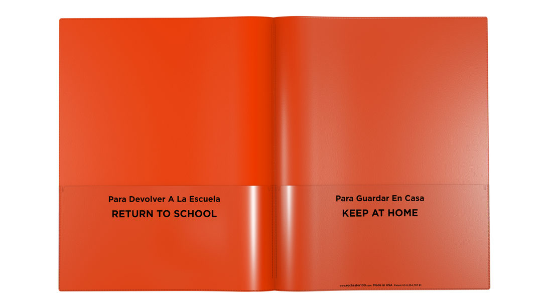 Bilingual School Supplies | Spanish Folders | Rocheste r100