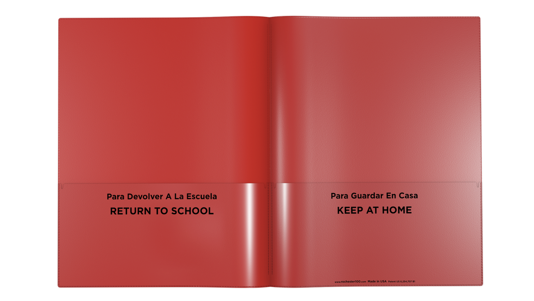 Bilingual School Supplies | Spanish Folders | Rocheste r100