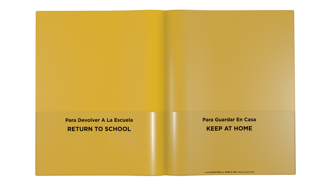 Bilingual School Supplies | Spanish Folders | Rocheste r100