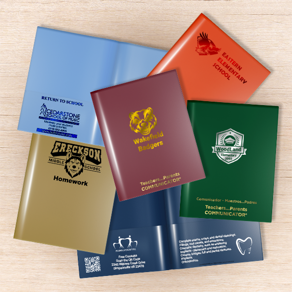 Nicky's® 2 Pocket-Customized Folders