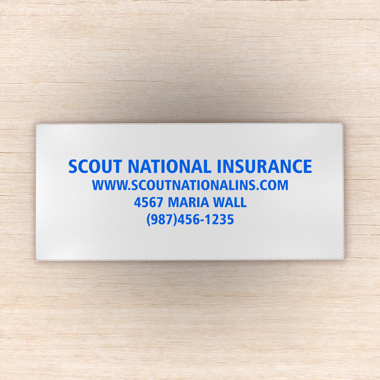 Nicky's® Auto Insurance Form Holders (INS-30) Customized