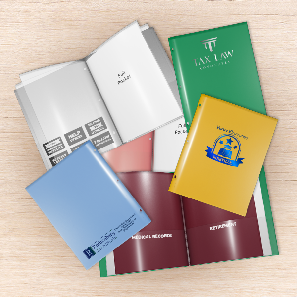 Nicky's® Multi Pocket Folders-Customized