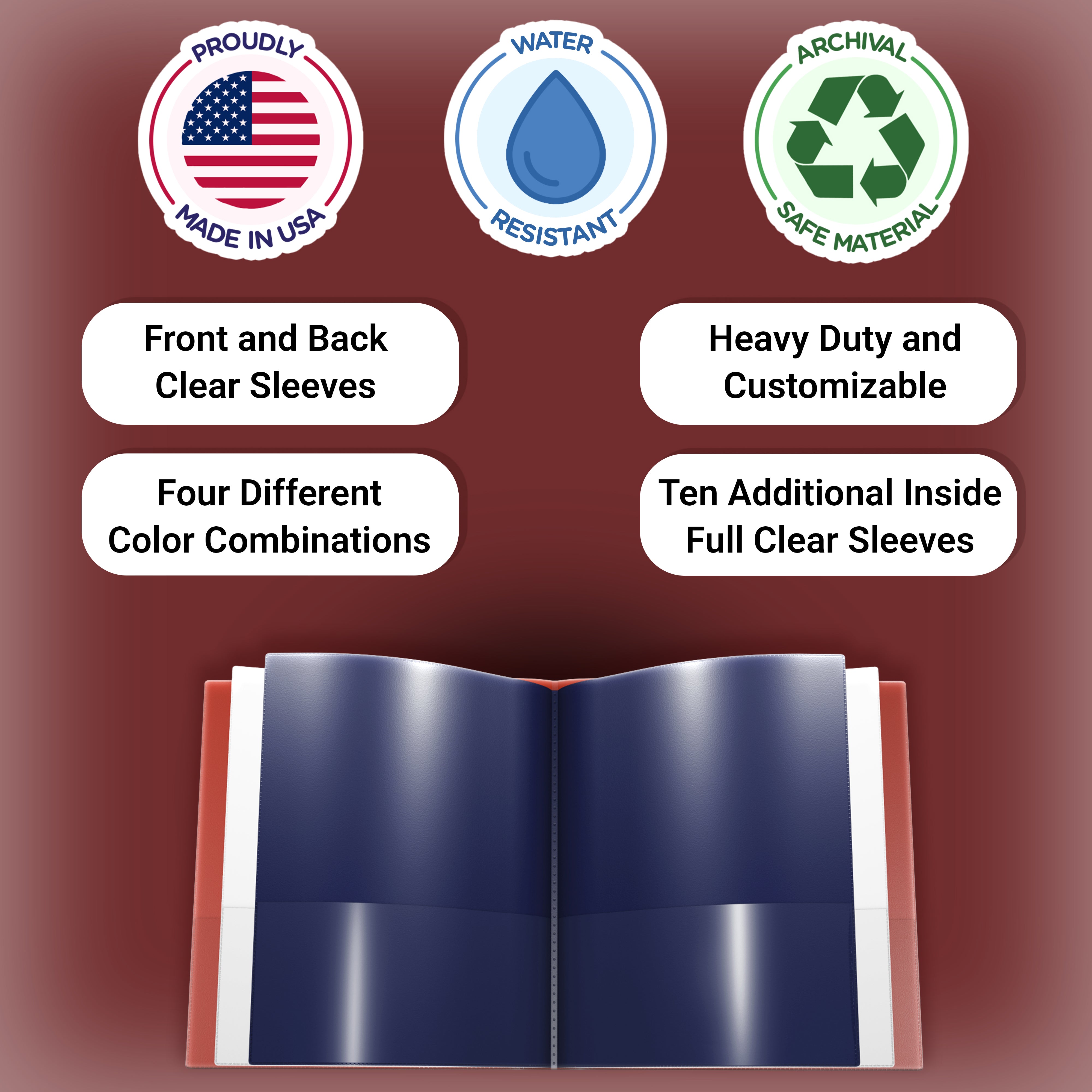 Nicky's® 10-In-1 Multiple Pocket Folders | Rochester 100