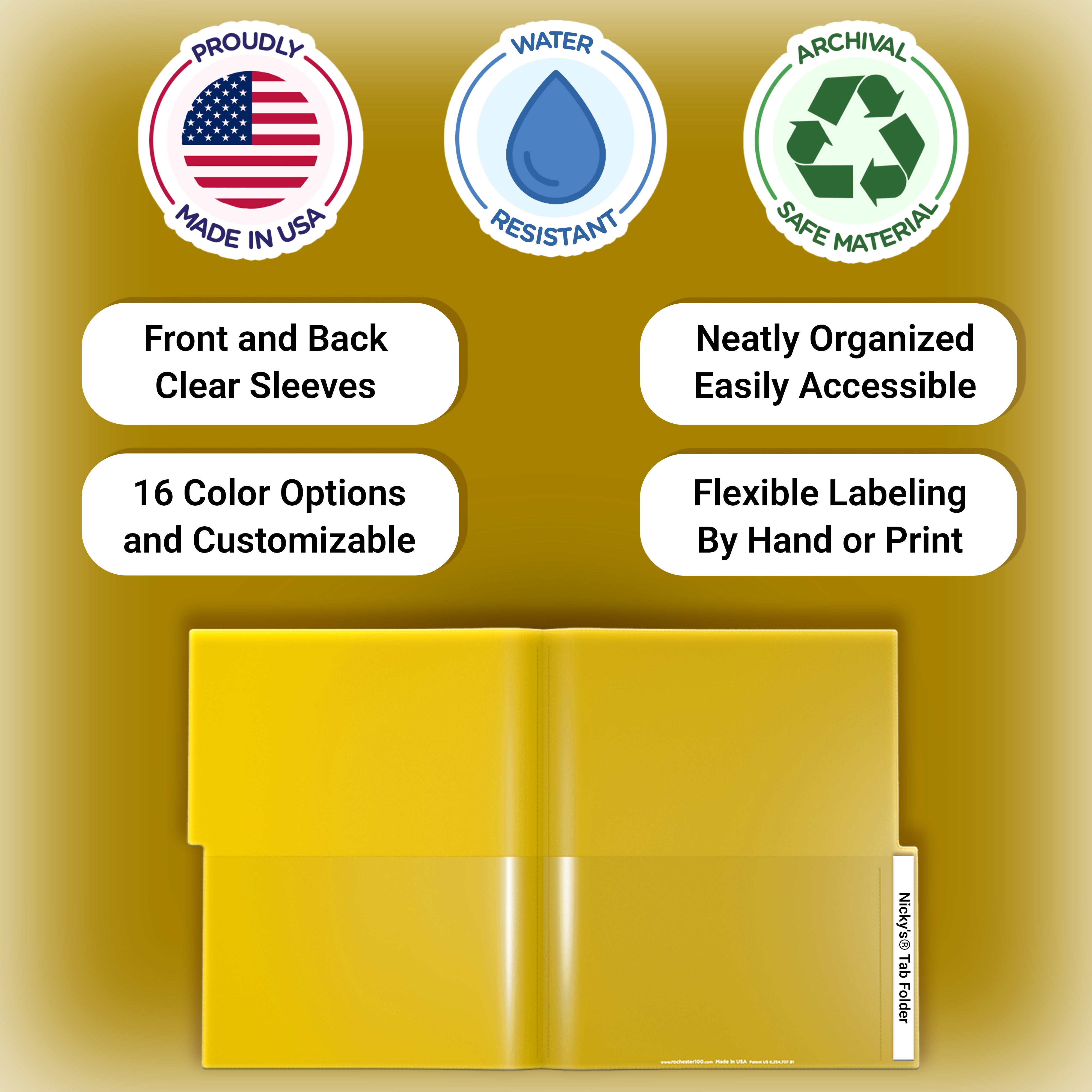 Nicky's® Tab Folders