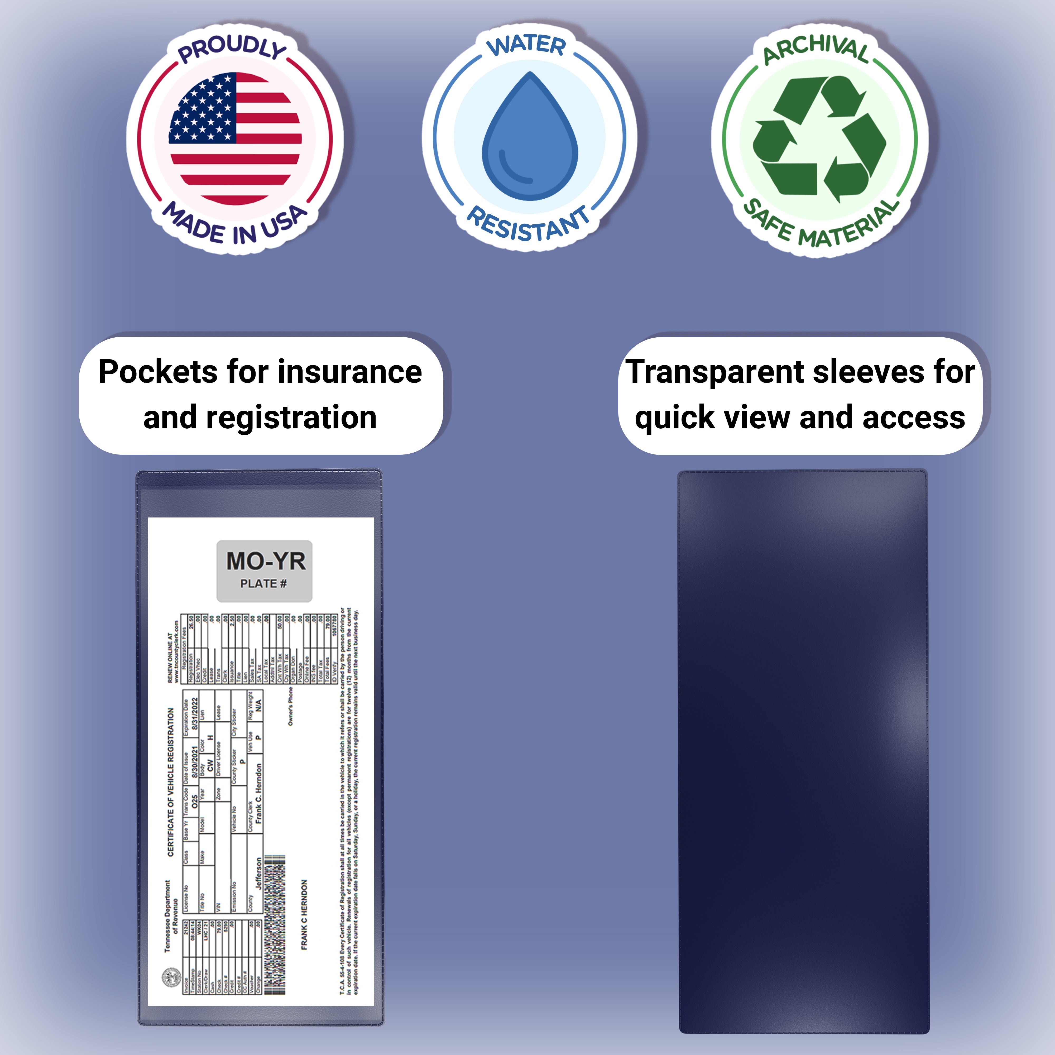 Nicky's® Auto Insurance Form Holders (INS-30)