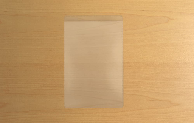 Peel & Stick Vinyl Business Card Holders R100-STB-222 (2 1/8" x 3 1/2" capacity, clear) Free Sample