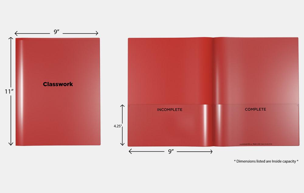 Nicky's® Classwork Folders